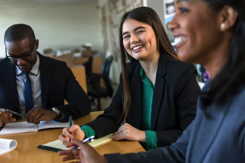 group of young professionals