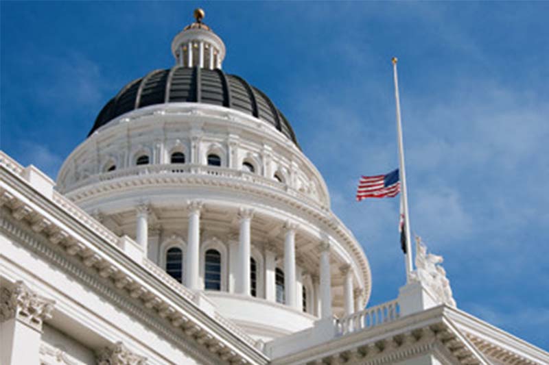 California state capitol building dome